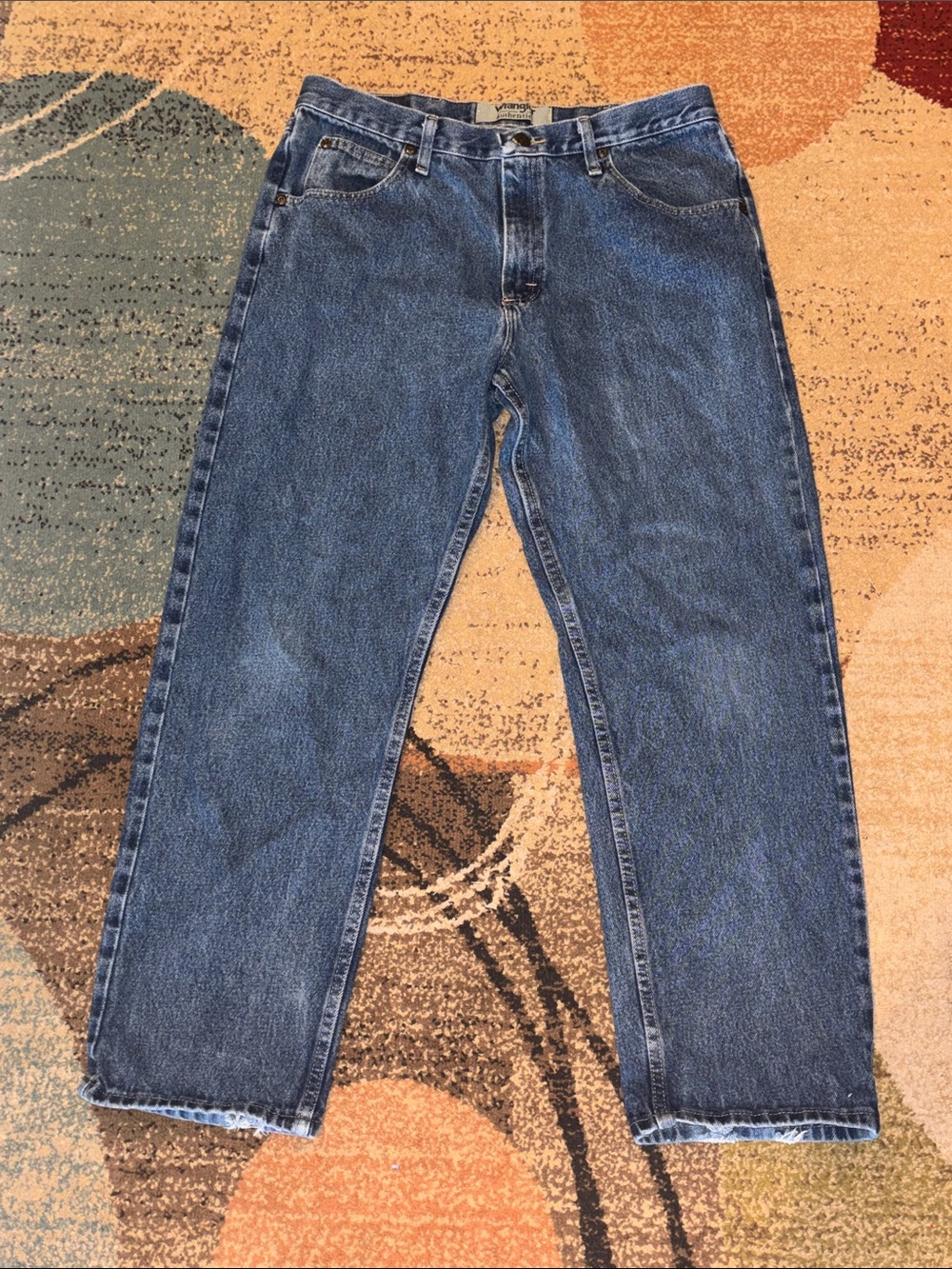 Wrangler Classic Men's Blue Denim Jeans 34x29